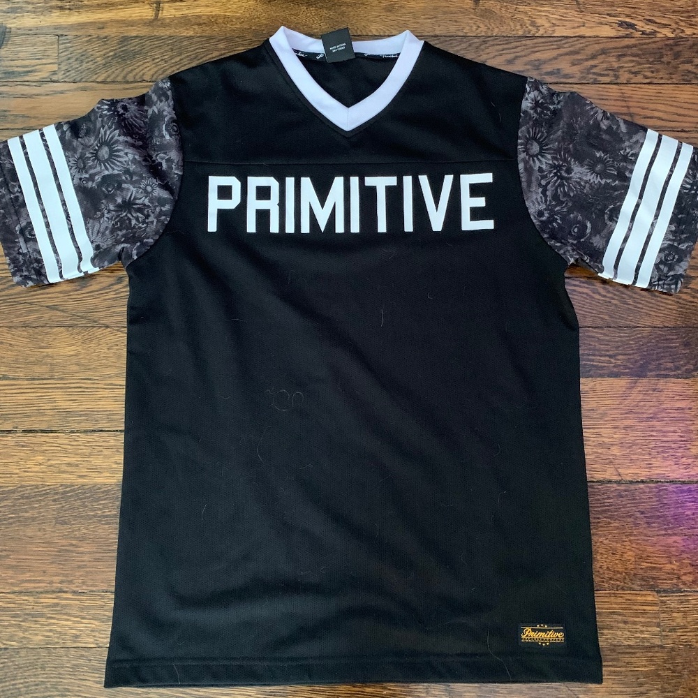 Primitive Athletic Floral Jersey, Black - Men's Medium